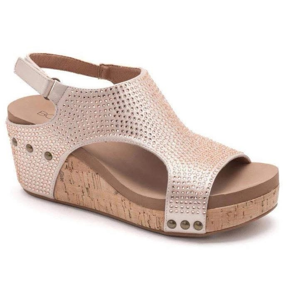 Champagne crystals wedge - Picture 3 of 4